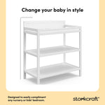 Alpine white changing table style callout