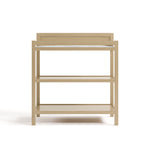 Front view of Alpine changing table in driftwood