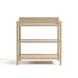 Front view of Alpine changing table in driftwood