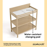 Alpine driftwood changing table changing pad callout