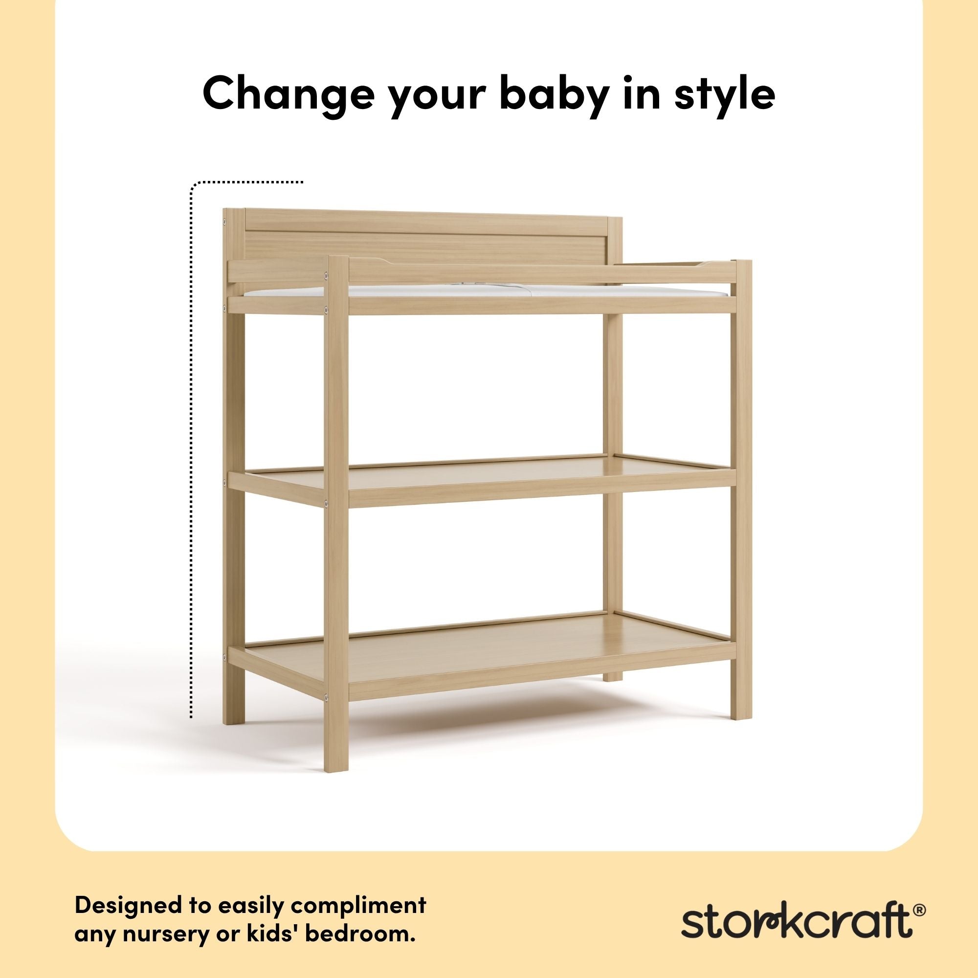 Alpine driftwood changing table style callout