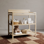 Alpine changing table in driftwood in nursery