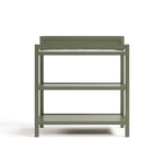 Front view of Alpine changing table in olive