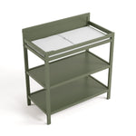 Top view of Alpine changing table in olive