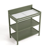 Top view of Alpine changing table in olive