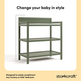Alpine olive changing table style callout