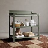 Alpine changing table in olive in nursery