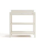 Front view of Alpine changing table in frosted oat