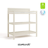 Alpine frosted oat changing table with GGG and PTPA logos on top right