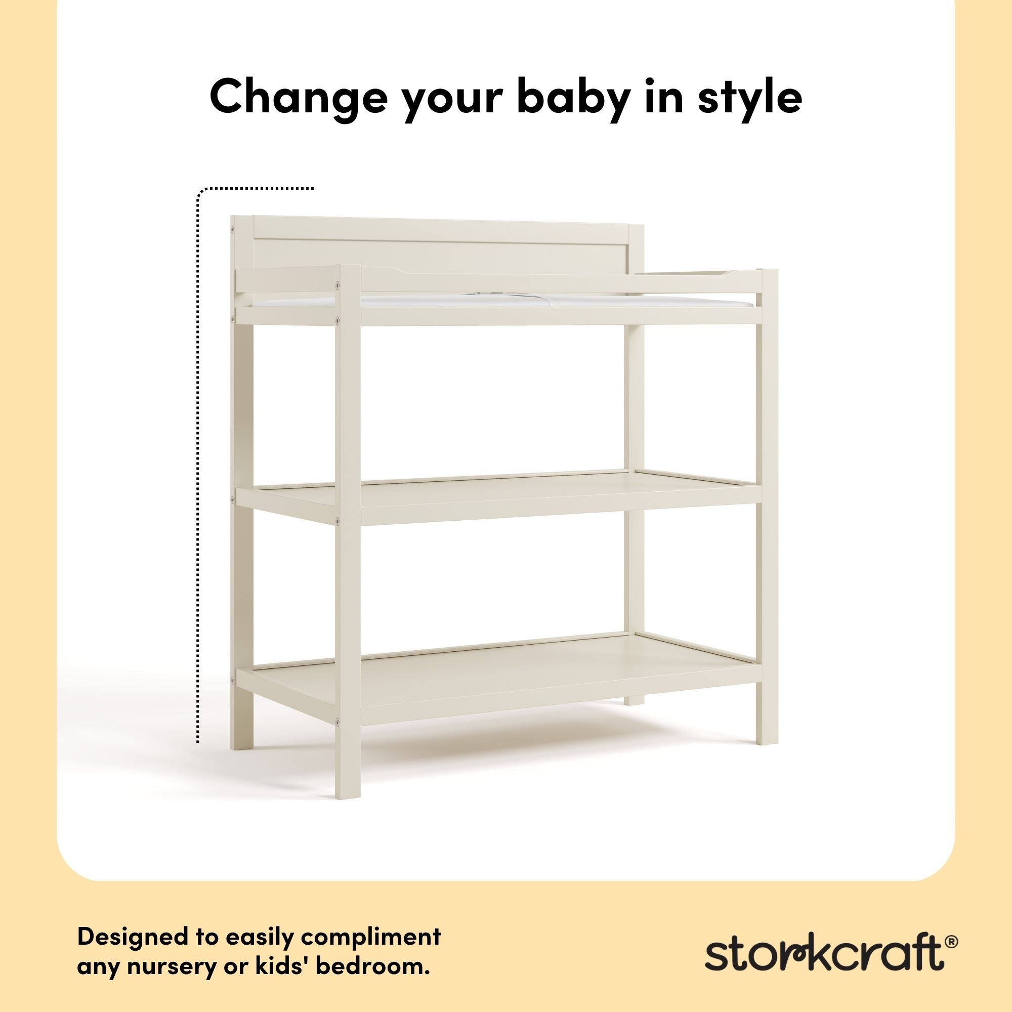 Alpine frosted oat changing table style callout