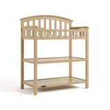 Graco driftwood changing table angle view