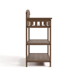 Graco hazelnut changing table side view