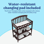 Graco espresso changing table changing pad callout