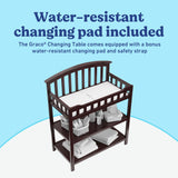 Graco espresso changing table changing pad callout