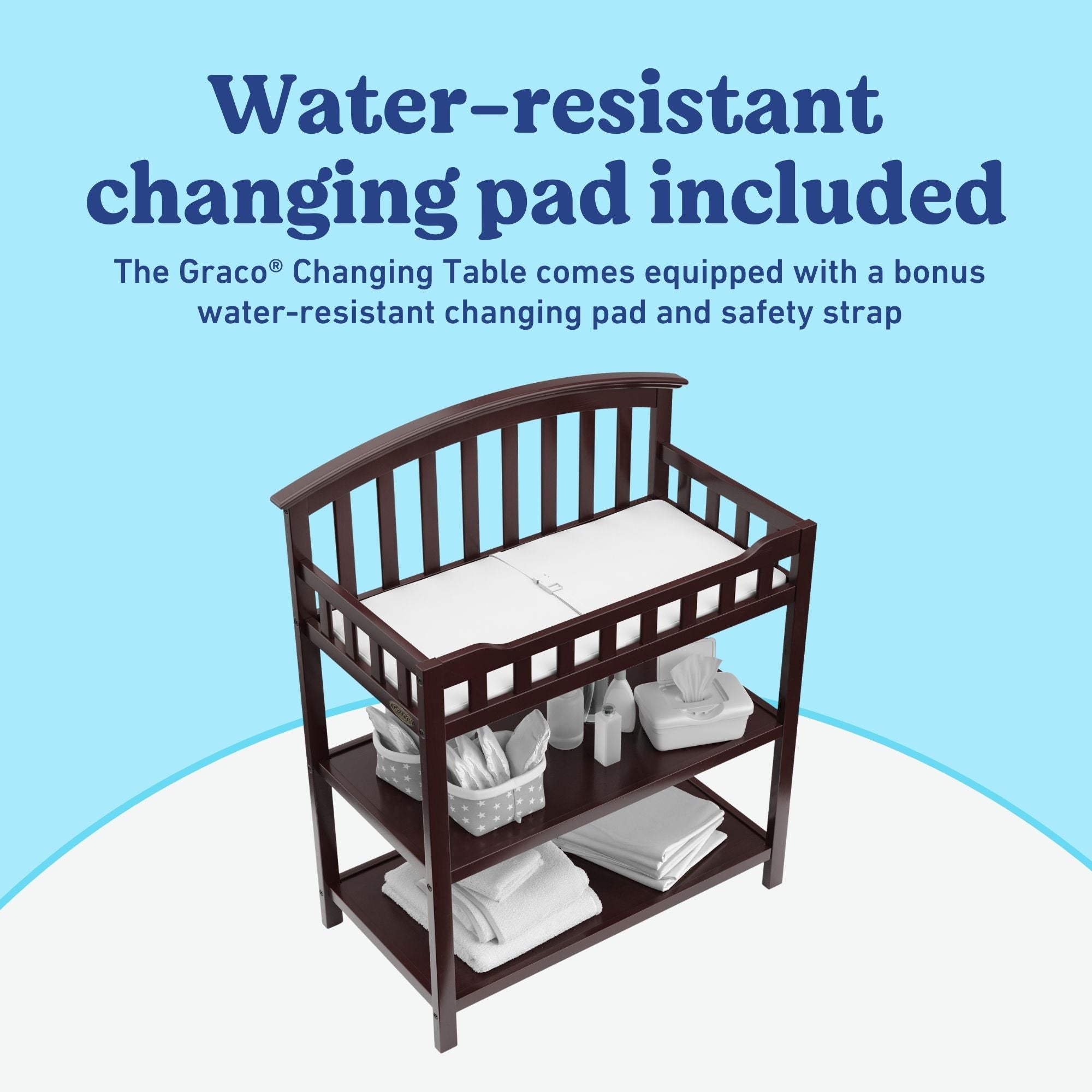 Graco espresso changing table changing pad callout