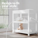 Graco white customizable changing table callout