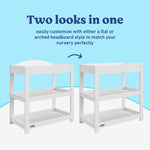 Graco white customizable changing table callout