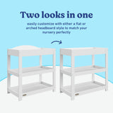 Graco white customizable changing table callout