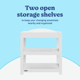 Graco white customizable changing table callout