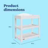 Graco white customizable changing table callout