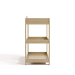 Graco driftwood customizable changing table side view