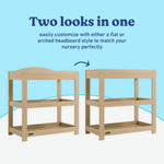 Graco driftwood customizable changing table callout