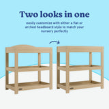 Graco driftwood customizable changing table callout