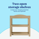 Graco driftwood customizable changing table callout