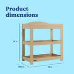 Graco driftwood customizable changing table callout