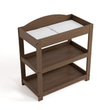Graco hazelnut customizable changing table top view