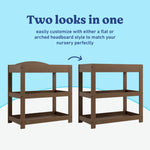 Graco hazelnut customizable changing table callout