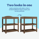 Graco hazelnut customizable changing table callout