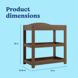 Graco hazelnut customizable changing table callout