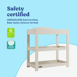 Graco frosted oat customizable changing table callout