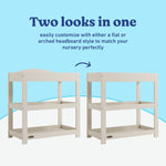 Graco frosted oat customizable changing table callout