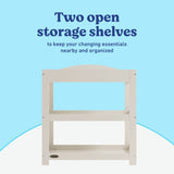 Graco frosted oat customizable changing table callout