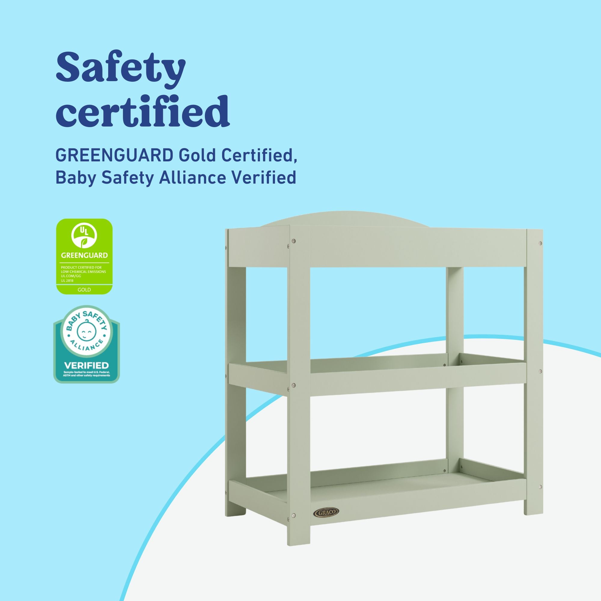 Graco sage customizable changing table callout