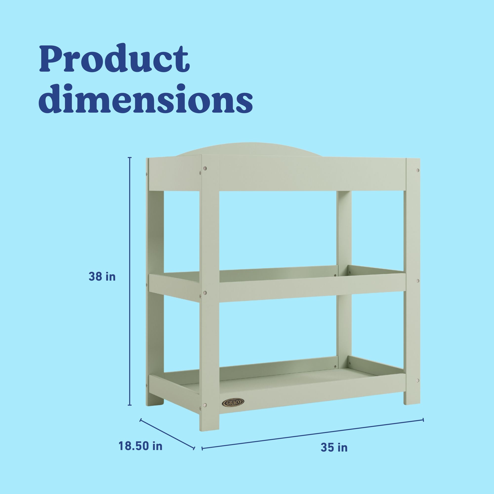 Graco sage customizable changing table callout