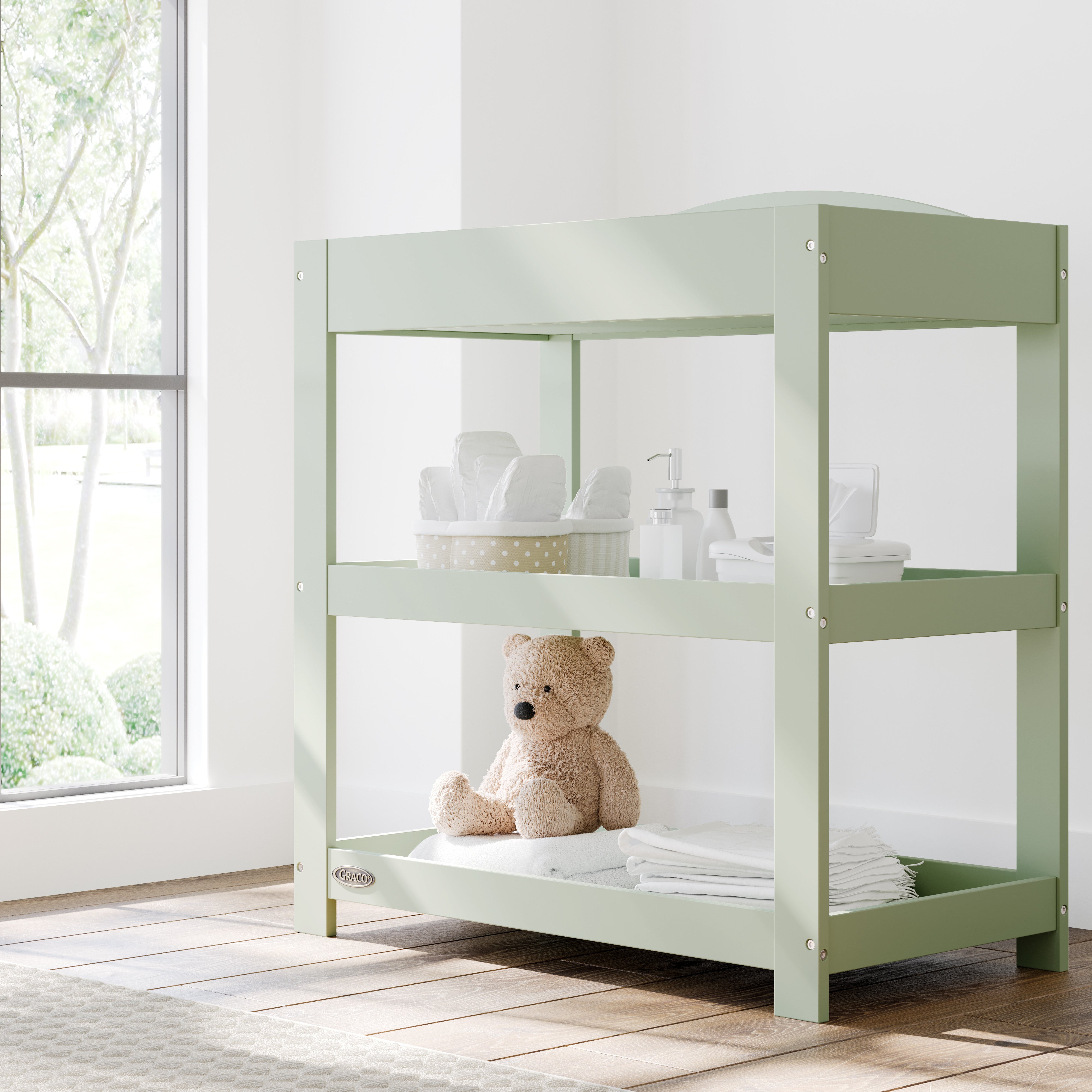 Graco sage customizable changing table in nursery