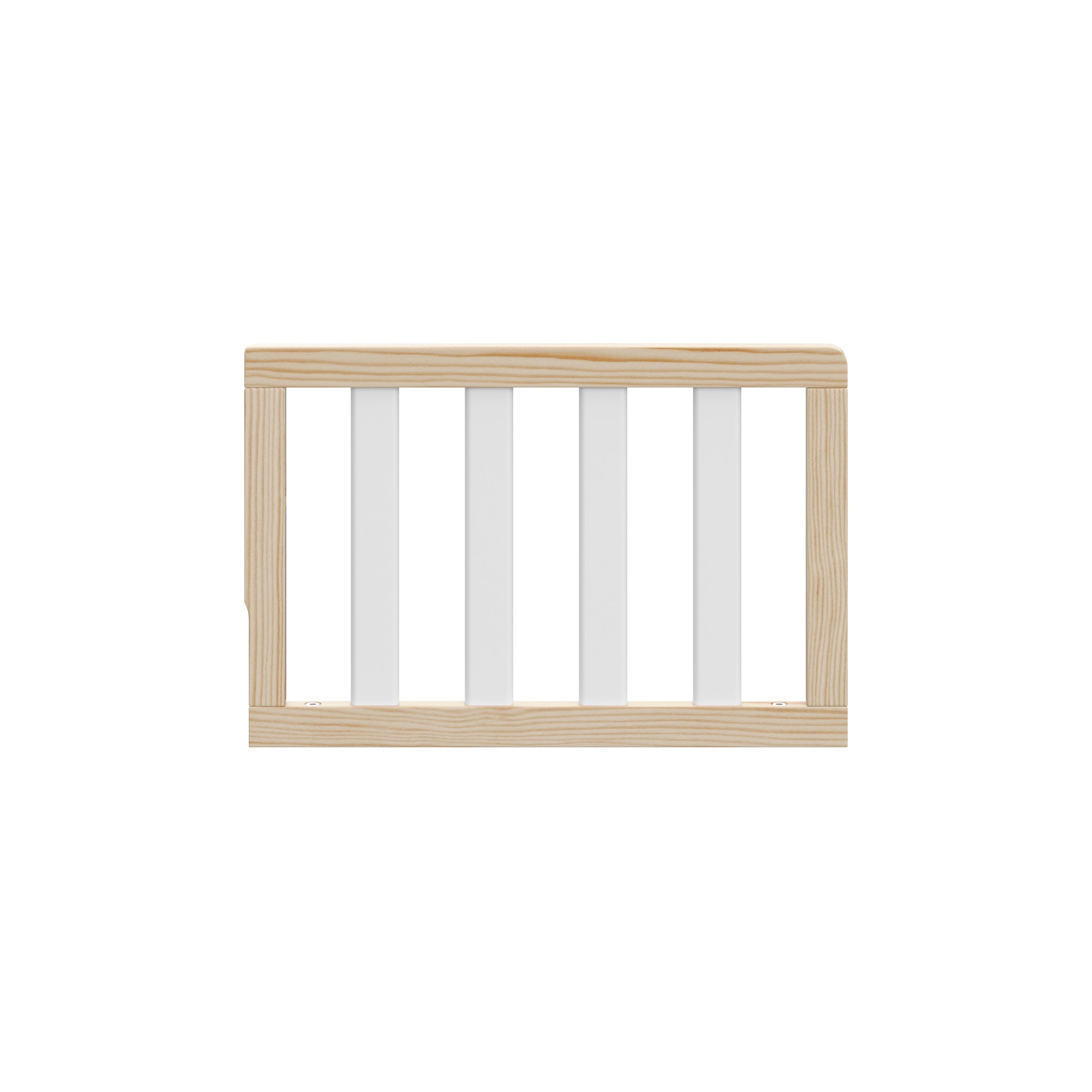 natural with white toddler safety guardrail
