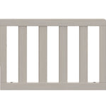front view of brushed fog toddler safety guardrail