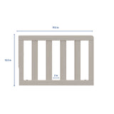 brushed fog toddler safety guardrail with dimensions