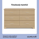 Brookside driftwood 6 drawer dresser style callout