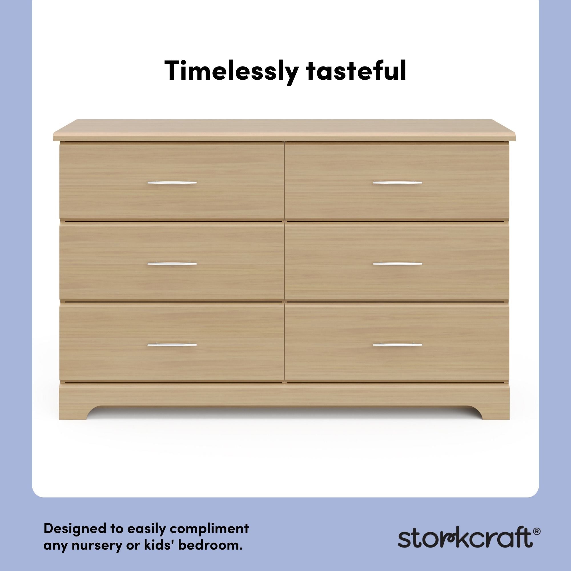 Brookside driftwood 6 drawer dresser style callout
