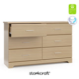 Brookside driftwood 6 drawer dresser with GGG and PTPA logo on top right