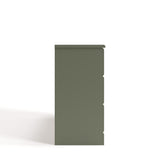 Brookside olive 6 drawer dresser side view