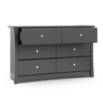 Storkcraft® Crescent 6 Drawer Double Dresser.