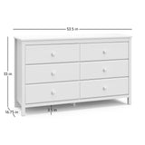 Storkcraft® Alpine 6 Drawer Dresser.
