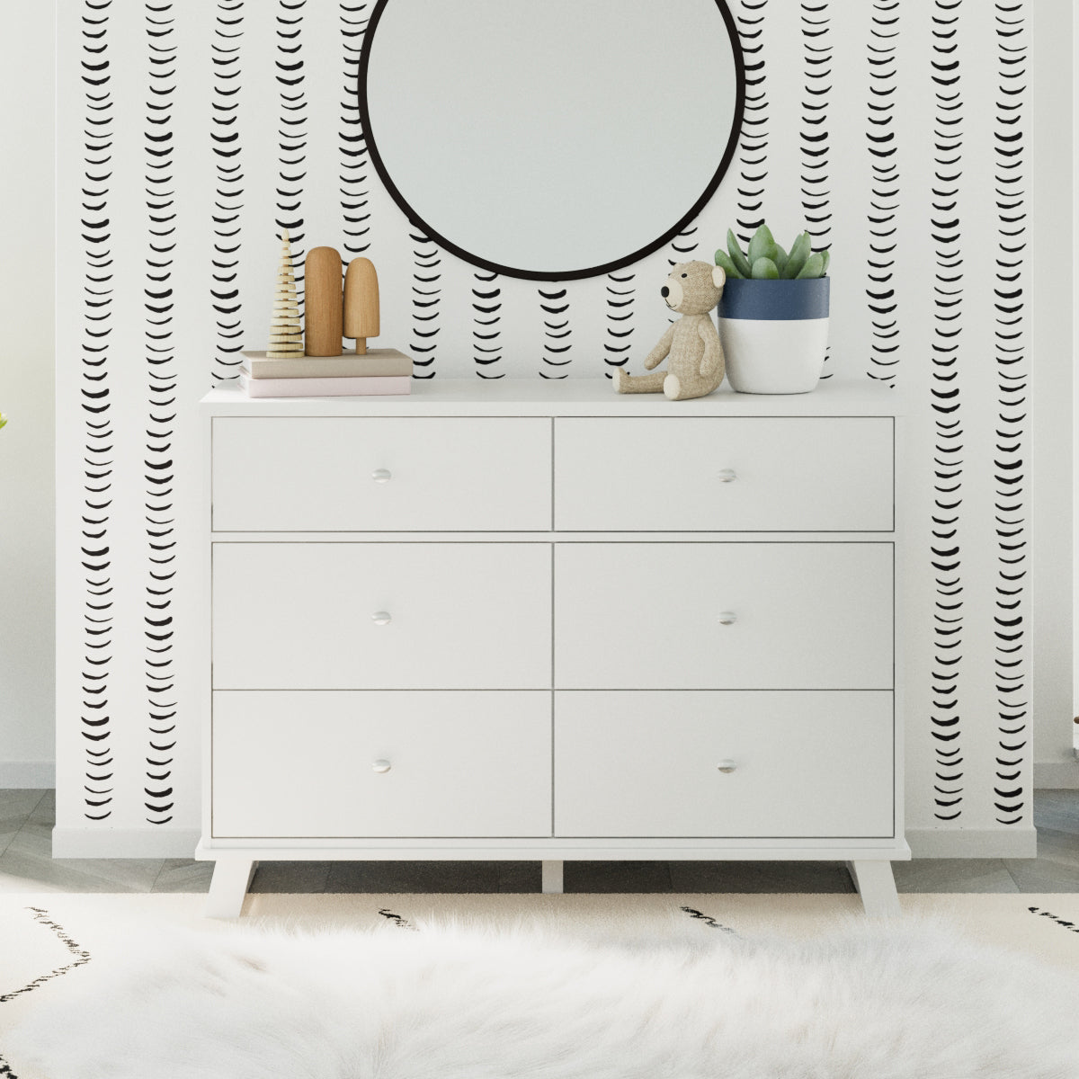 Storkcraft® Modern 6 Drawer Dresser.