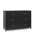 Black dresser angled view